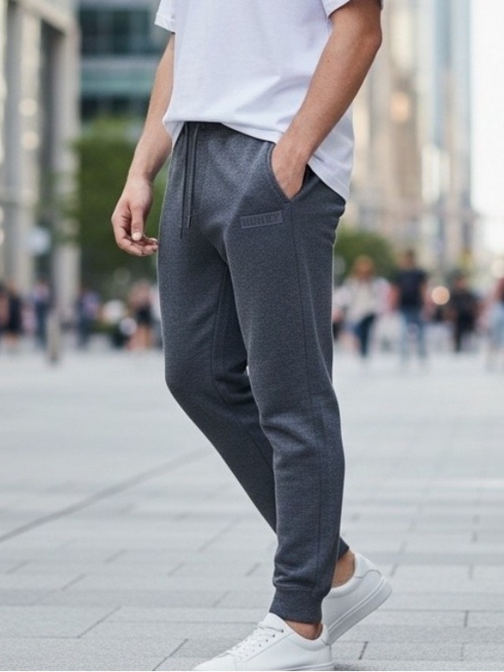 Hurley Gray Fleece Relaxed Fit Jogger Sweatpants Comfy Soft Classic Size Medium